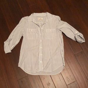 LOFT outlet striped button down shirt